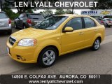 2008 Summer Yellow Chevrolet Aveo LT Sedan #66272875