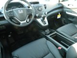 2012 Honda CR-V EX-L 4WD Black Interior