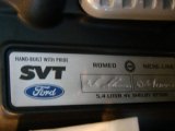 2008 Ford Mustang Shelby GT500 Coupe Info Tag