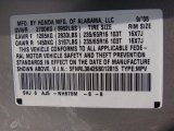 2006 Odyssey Color Code for Silver Pearl Metallic - Color Code: NH678M