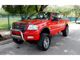 2004 Bright Red Ford F150 FX4 SuperCab 4x4 #66337779