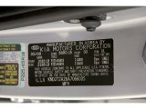 2010 Soul Color Code for Bright Silver - Color Code: 3D