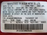 2009 370Z Color Code for Solid Red - Color Code: A54