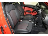 2012 Mini Cooper Countryman Pure Red Leather/Cloth Interior