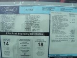 2010 Ford F150 Platinum SuperCrew 4x4 Window Sticker