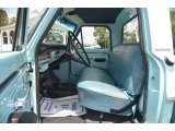 1967 Ford F100 Custom Cab Turquoise Interior