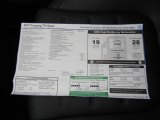 2012 Volkswagen Touareg TDI Sport 4XMotion Window Sticker