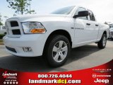 2012 Bright White Dodge Ram 1500 Express Quad Cab #66487666