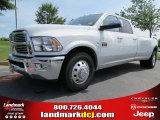 2012 Bright White Dodge Ram 3500 HD Laramie Crew Cab Dually #66487651