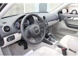 2012 Audi A3 2.0T quattro Light Gray Interior