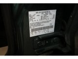2009 F250 Super Duty Color Code for Forest Green Metallic - Color Code: GG