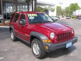 2006 Inferno Red Pearl Jeep Liberty Sport 4x4 #543123