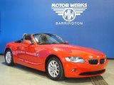Bright Red BMW Z4 in 2005