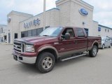 2005 Dark Toreador Red Metallic Ford F250 Super Duty Lariat FX4 Crew Cab 4x4 #66487816