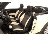 2009 Mini Cooper Convertible Ray Cream White Leather/Black Cloth Interior