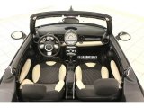 2009 Mini Cooper Convertible Ray Cream White Leather/Black Cloth Interior