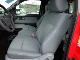 2012 Ford F150 STX SuperCab 4x4 Steel Gray Interior