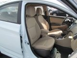 2013 Hyundai Accent GLS 4 Door Beige Interior