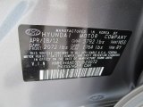 2013 Elantra Color Code for Titanium Gray Metallic - Color Code: N5S