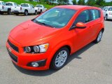 2012 Inferno Orange Metallic Chevrolet Sonic LT Hatch #66616102