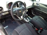 2012 Chevrolet Sonic LT Sedan Jet Black/Dark Titanium Interior