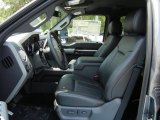 2012 Ford F250 Super Duty Lariat Crew Cab Black Interior