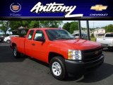 2012 Victory Red Chevrolet Silverado 1500 Work Truck Extended Cab 4x4 #66681539
