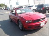 2012 Red Candy Metallic Ford Mustang V6 Premium Convertible #66680919