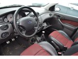 2003 Ford Focus SVT Hatchback Black/Red Interior