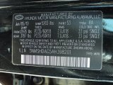 2010 Santa Fe Color Code for Phantom Black Metallic - Color Code: S3