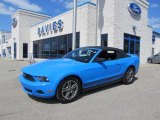 2012 Grabber Blue Ford Mustang V6 Premium Convertible #66681115