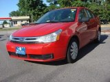 2008 Vermillion Red Ford Focus S Sedan #66736773