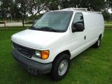 2005 Oxford White Ford E Series Van E150 Commercial #66736525