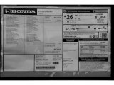 2012 Honda Accord EX Coupe Window Sticker