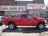 2008 Flame Red Dodge Ram 1500 Big Horn Edition Quad Cab 4x4 #6639467