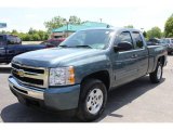 2009 Blue Granite Metallic Chevrolet Silverado 1500 LT Extended Cab 4x4 #66767915