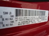 2012 Journey Color Code for Brilliant Red Tri-Coat Pearl - Color Code: PRA