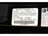 2011 370Z Color Code for Magnetic Black - Color Code: G41