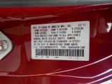 2011 Accord Color Code for San Marino Red - Color Code: R94X