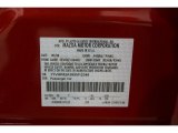 2009 MAZDA6 Color Code for Sangria Red Mica - Color Code: 36Y