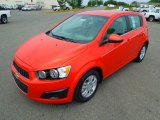 2012 Inferno Orange Metallic Chevrolet Sonic LT Hatch #66774301