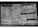 2012 Honda Pilot EX-L Window Sticker