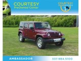 2009 Red Rock Crystal Pearl Jeep Wrangler Unlimited Sahara 4x4 #66882724