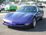 Radar Blue Metallic Chevrolet Corvette in 1997