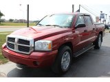 2006 Inferno Red Crystal Pearl Dodge Dakota SLT Quad Cab 4x4 #66882715