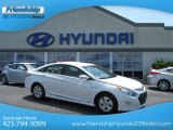 2012 Porcelain White Pearl Hyundai Sonata Hybrid #66882271