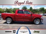 2012 Deep Cherry Red Crystal Pearl Dodge Ram 1500 Laramie Crew Cab 4x4 #66882190