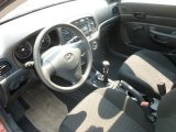 2008 Hyundai Accent GS Coupe Black Interior