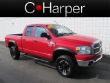 2009 Flame Red Dodge Ram 2500 Big Horn Edition Quad Cab 4x4 #66882912