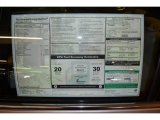 2012 BMW 5 Series 535i Sedan Window Sticker